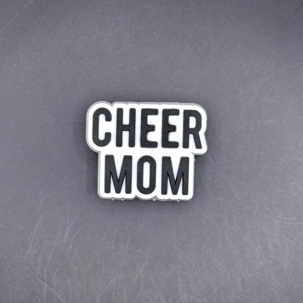 (5/$15) Cheer Mom Croc Charm